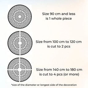 Fából készült mandala a falon | POIET