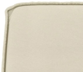 vidaXL krémszínű műbőr pad 100 x 75 x 76 cm