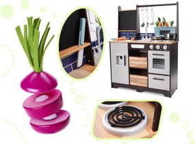 Gyermek fakonyha MDF tartozékokkal LOFT XXL 96cm