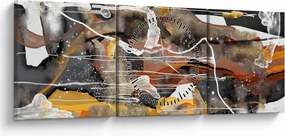 Kép - Absztrakció (órával) (90x30 cm)