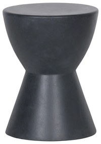 Dover antracitszürke kültéri tárolóasztal, ø 35 cm - WOOOD