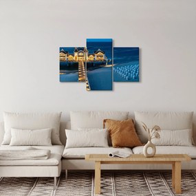 Kép - szalloda a tengerparton (90x60 cm)