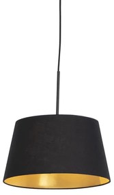 Lógólámpa fekete és arany pamut búrával 32 cm - Combi