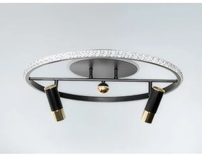 LED Dimmelhető mennyezeti lámpa LED/60W/230V 3000-6500K fekete + távirányítás