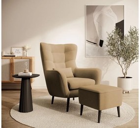 Fotel lábtartóval Veneza VZ1  (sárga + fekete). 1098947