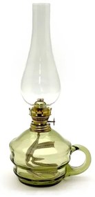 Petroleumlámpa KLÁRA 34 cm erdőzöld színben