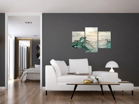 Kép - 3D tengeri absztrakció (90x60 cm)