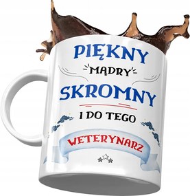 Bögre Állatorvosnak Jóképű Okos Szerény Nyomtatott Fotóval