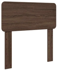 vidaXL Ágykeret fejtámlával fiókkal Barna Tölgy 100 x 200 cm Faanyag