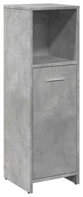 Betonszürke forgácslap fürdőszobaszekrény 30 x 30 x 95 cm