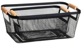Fémhuzalos tárolókosár szett 2 db-os 33x21x14 cm – Casa Selección