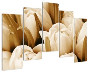Modern kép - virágok  (125x90cm)