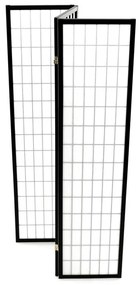 Fekete Tömörfa Paraván. EF-E803 BK