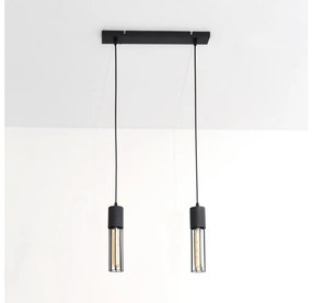 Csillár zsinóron MELODY 2xE27/15W/230V fekete