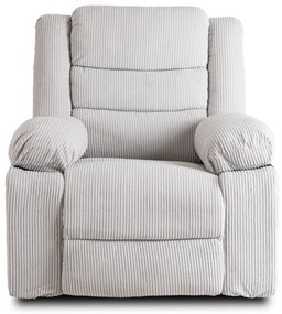 Modern Relaxfotel Szürke Kordbársony Kárpittal. ARTURO