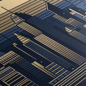 Kép – Geometrikus város (150x105 cm)