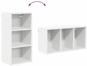 Függő szekrény polcokkal Riga Fehér 40 x 29,5 x 80 cm Faanyag