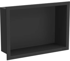 Mexen X-Wall-R fürdőszoba süllyesztett polc kerettel 30 x 20 cm, Fekete - 1970302010