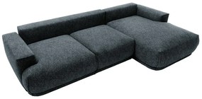 Sarokkanapé Dita (J) (sötétkék + fekete). 1100316
