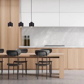 Csillár zsinóron SIMPLY BLACK 3xE27/60W/230V