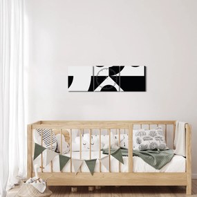 Kép - Geometriai absztrakció N⁰1 (órával) (90x30 cm)