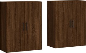 vidaXL 2 db barna tölgy színű faliszekrény 69,5 x 34 x 90 cm