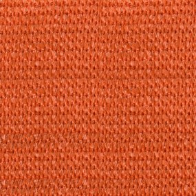 narancssárga trapéz alakú HDPE napvitorla 160 g/m² 4/5x3 m