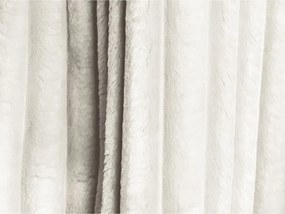 Krémszínű kordbársony kinyitható-tárolóhelyes (U alakú) sarokkanapé Kona – Makamii