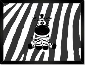 Poszterek keretben 40x30 Zebra csíkos