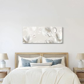 Kép - tulipánok a buborékok között (120x50 cm)