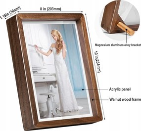 Képkeret 25,4 x 20,3 cm Fa Szín Barna