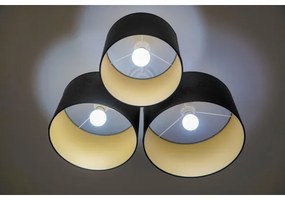Duolla - Mennyezeti lámpa ROLLER TRIO 3xE27/60W/230V antracit