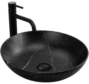 Pultos mosdókagyló REA FIBO Black Matt