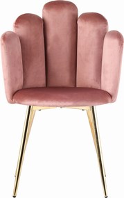 Lydia Velvet kárpitozott szék, rózsaszín