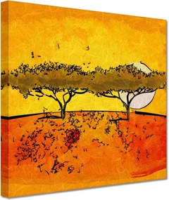 Vászonkép 60x60 Lenyugvó nap