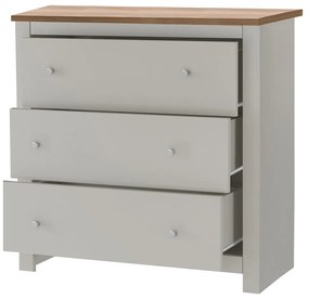 Szürke magas komód 81x35 cm Emerald – Støraa