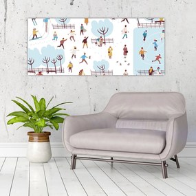 Kép - Boldog telet (120x50 cm)