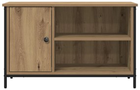 TV szekrény Mesteri tölgy 80x40x50 cm Mérnöki fa és acél
