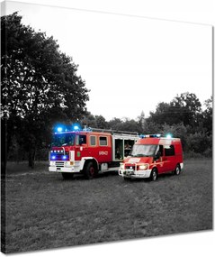 Vászonkép 40x40 Tűzoltóság