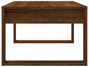 barna tölgyszínű szerelt fa dohányzóasztal 102x50x35 cm