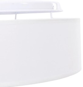 Mennyezeti Lámpák Flush Mount Fehér Ø 30 cm Szövet E27