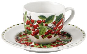 Le Primizie 4 db porcelán csésze alátéttel - Brandani