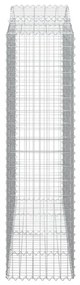 5 db íves horganyzott vas gabion kosár 200x50x180/200 cm