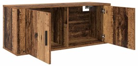 vidaXL Fali TV szekrény szett 2 pcs Öreg fa 100 x 34,5 x 40 cm Faanyag