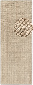 Juta Futószőnyeg nappaliba 80x200cm, natúr krémszínű juta futószőnyeg