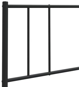 fekete fém fejtámla 75 cm