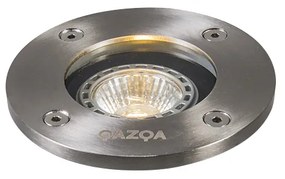 Modern talajszpot rozsdamentes acélból - Basic Round