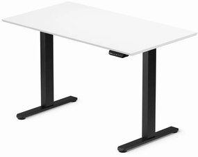 Elektromosan állítható magasságú íróasztal 120x67cm fehér / fekete | LVN System Control Flex+