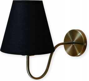 Fali lámpa Astoria klasszikus elegáns lámpabúra E27 barna