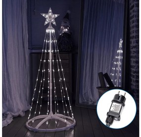 Aigostar B.V. Aigostar kültéri LED karácsonyi dekoráció 3,6W, 180 cm, IP44, hideg fehér B10303KW3